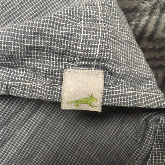 Horny Toad Blue Short Sleeve Button Up Shirt Size XL - Picture 5 of 6